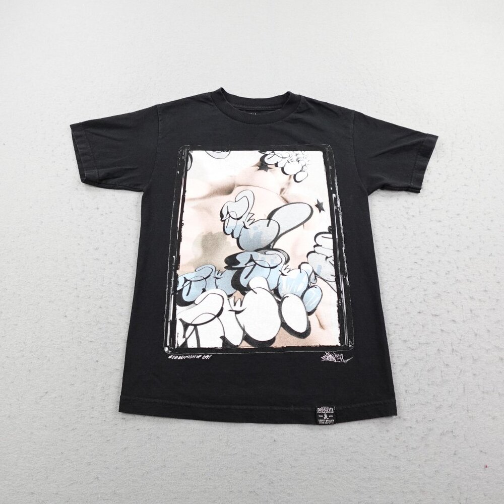 Dissizit Shirt Mens Small Black Busty Throw Ups #03 Edition of 69 Short Sleeve